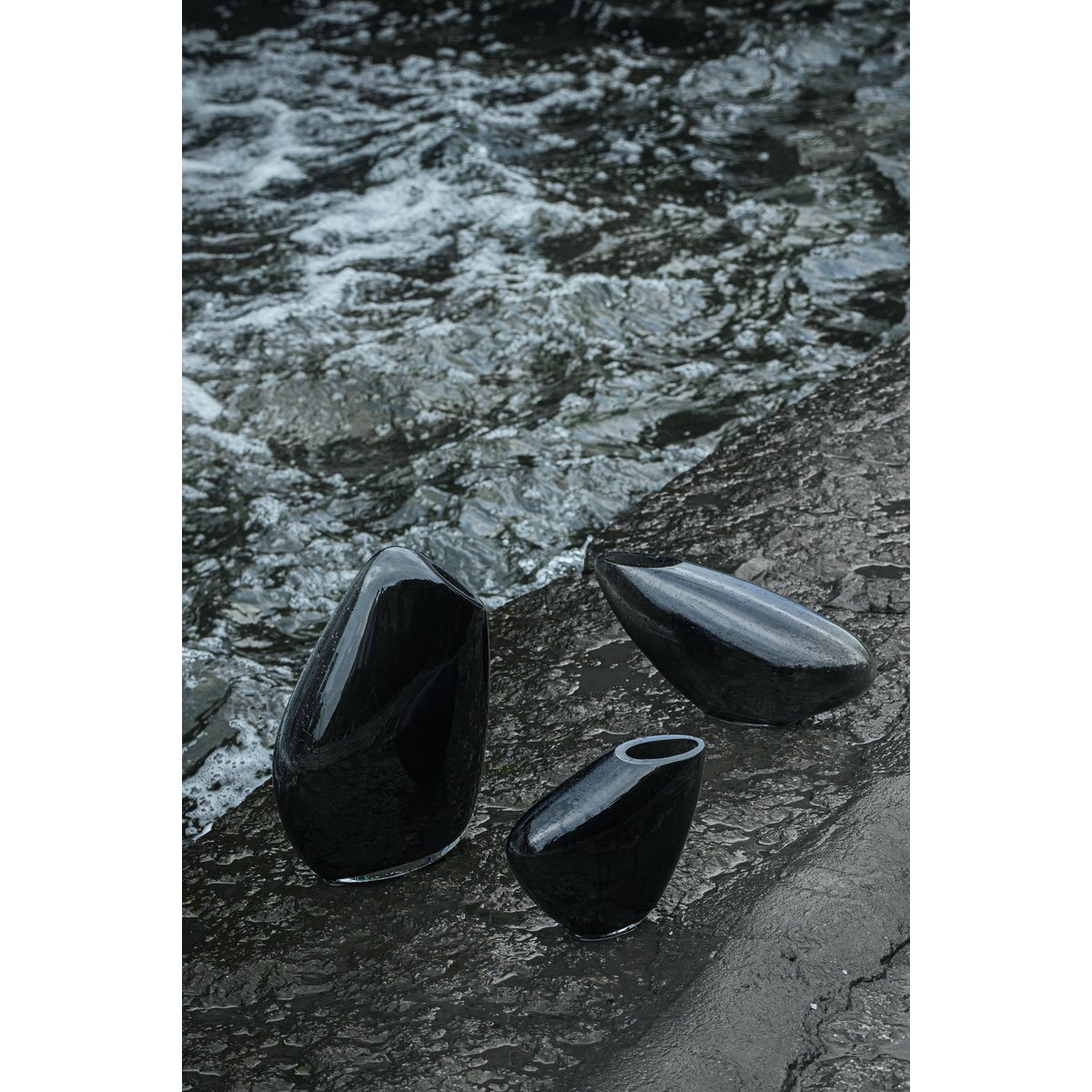 Element Accessories - Moderne vaas, hoge design organische vorm, KOOKY16GR