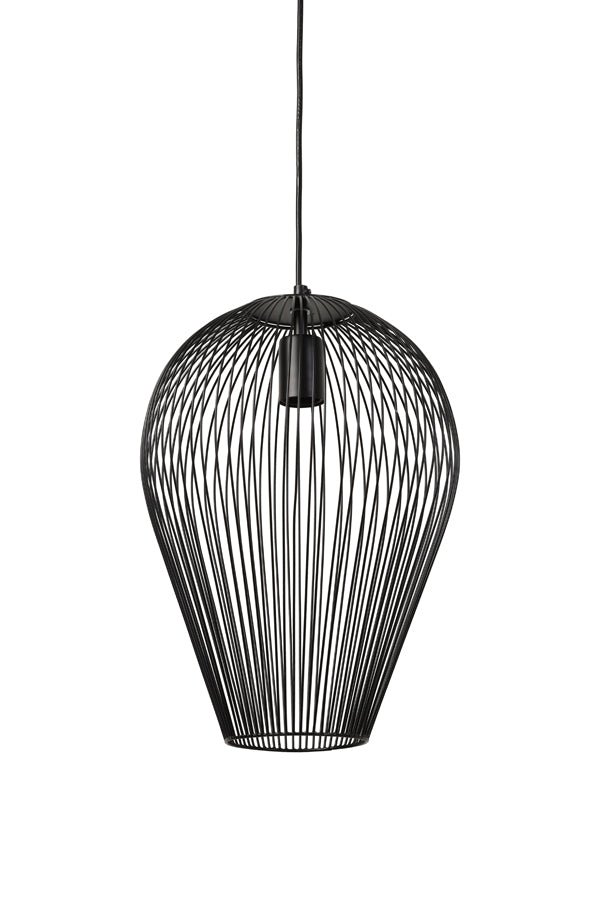 Light & Living - Hanglamp 'Abby' (Maat L, Matzwart)