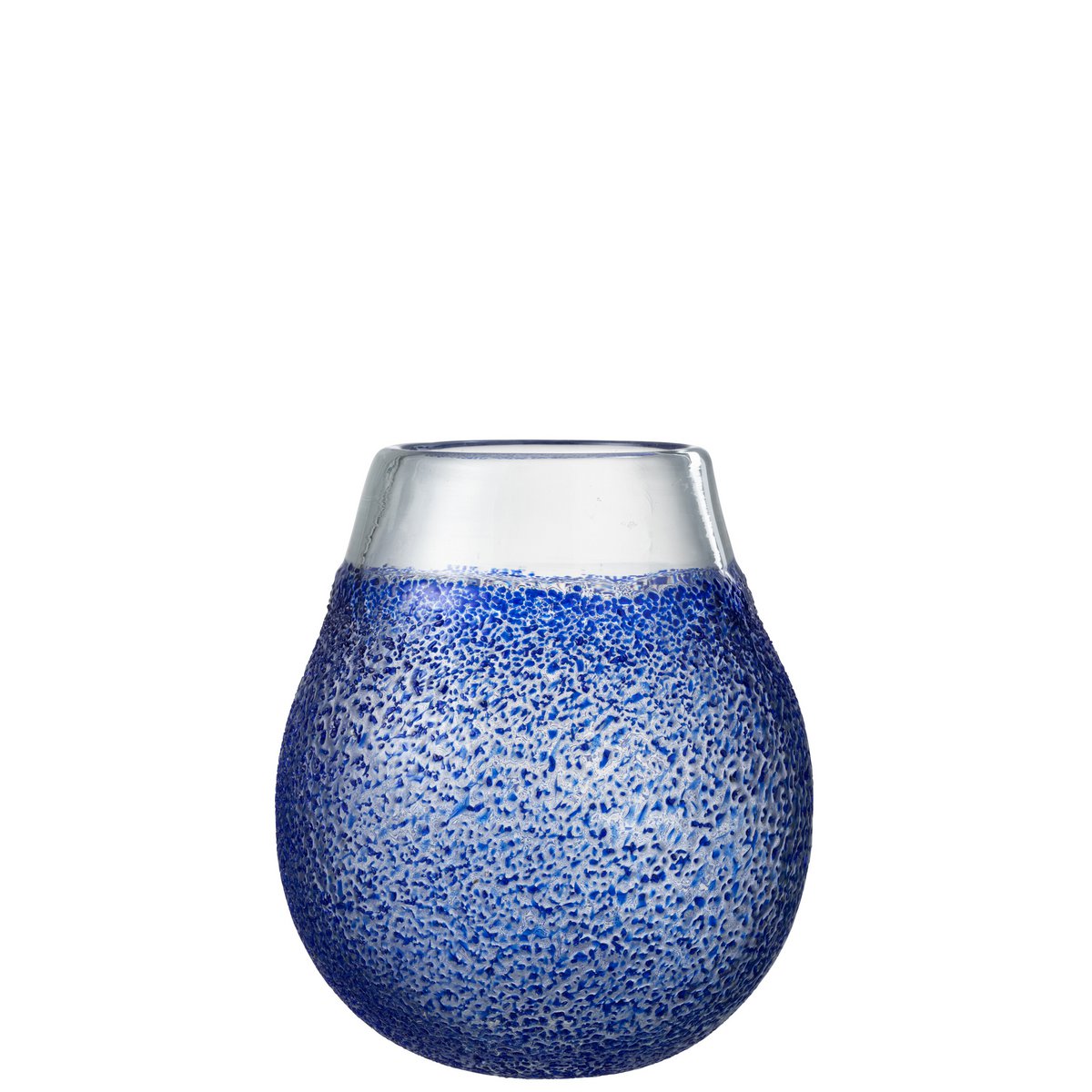 J-Line - Windlicht Santorini - Glas - Blauw