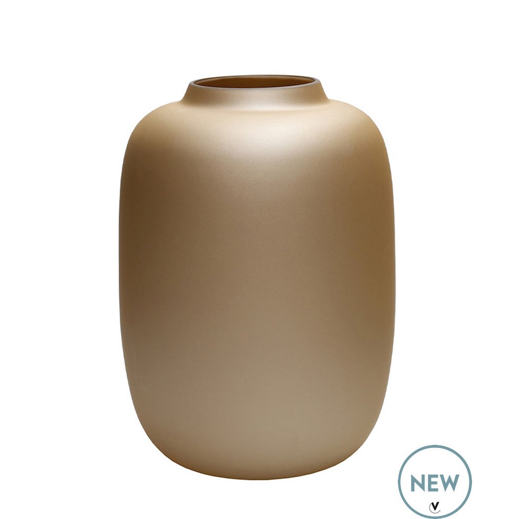 Vase the World - Vaas - Artic matte gold