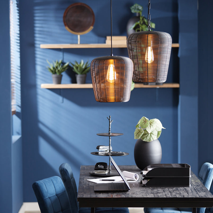 Light & Living - Hanglamp 'Adeta' (Matzwart)