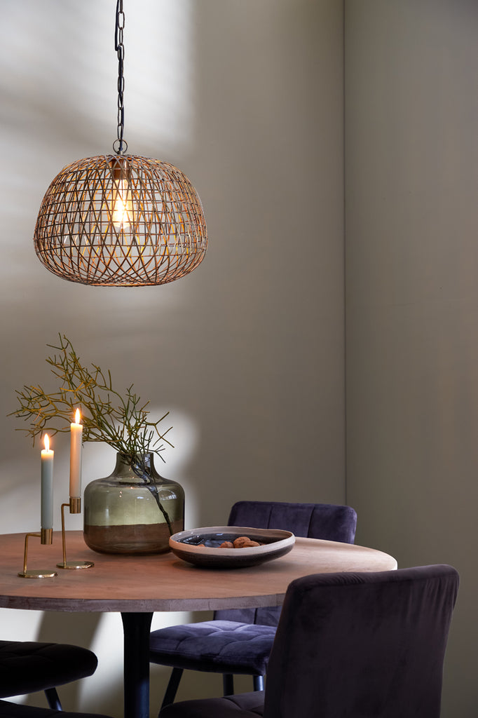 Light & Living - Hanglamp 'Alwina' (Maat M, Antique Bronze)