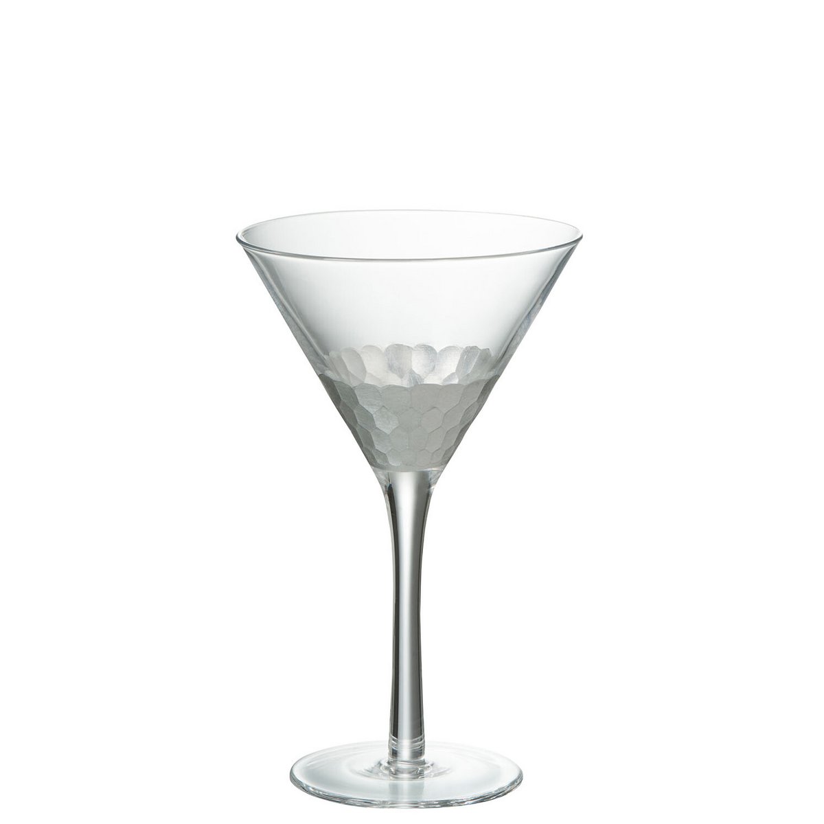 J-Line - Cocktailglas - Glas - Zilver