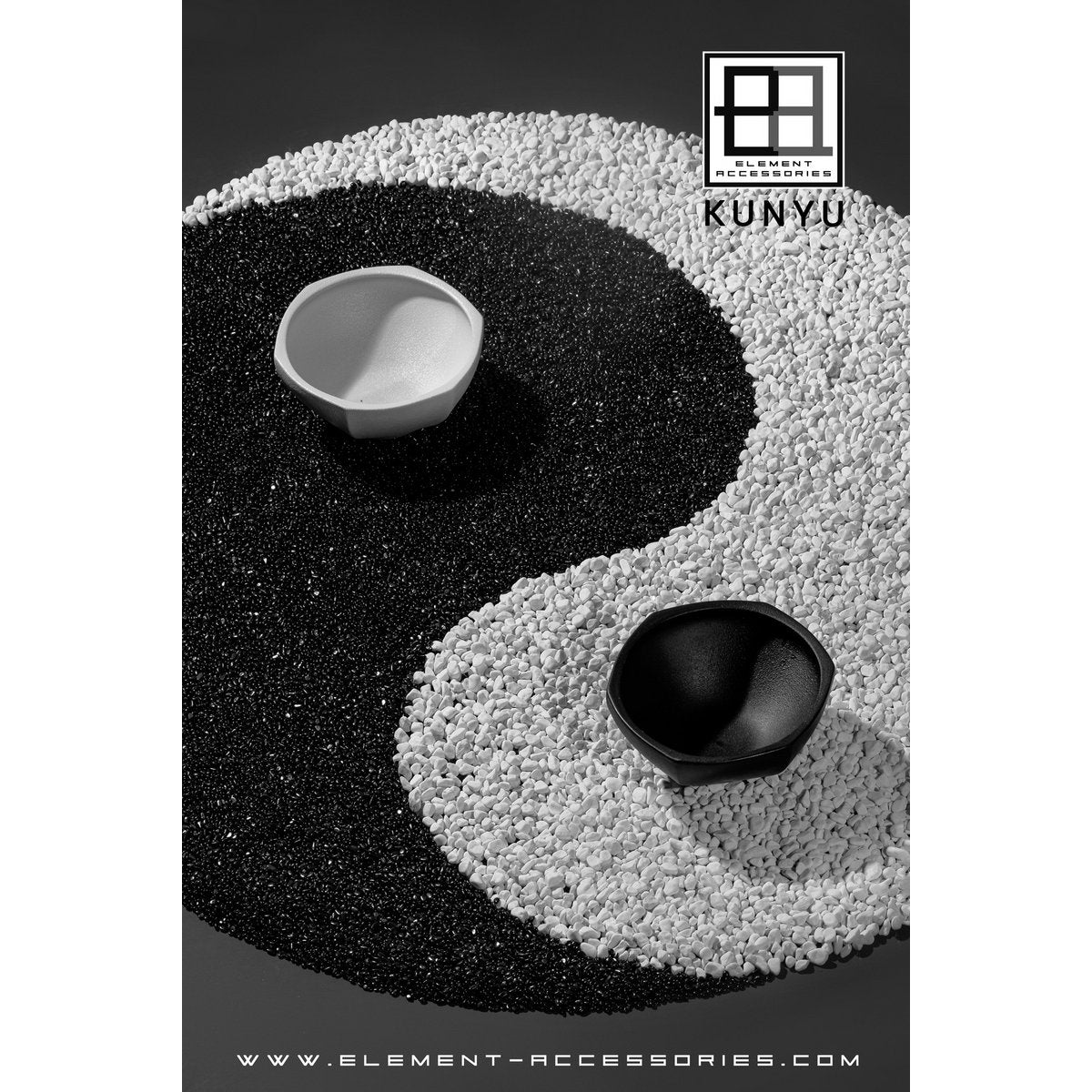 Element Accessories - Kom in moderne Aziatische stijl, hoogwaardig design en afwerking, KUNYU30WH