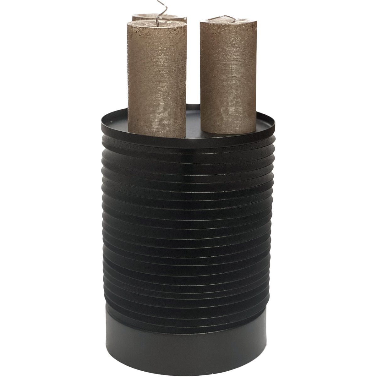 Vase the World - Mantas black Ø21 x H28 cm - laatste items!