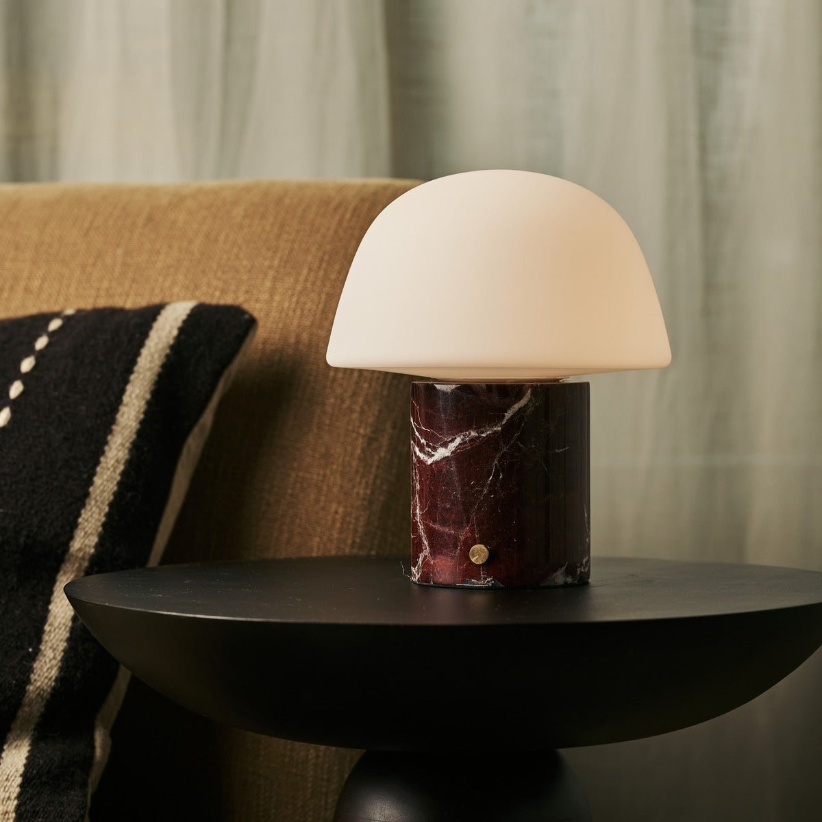 Tavellio-Amsterdam - Maes Red / Rosso Levanto - Elegante marmeren oplaadbare tafellamp