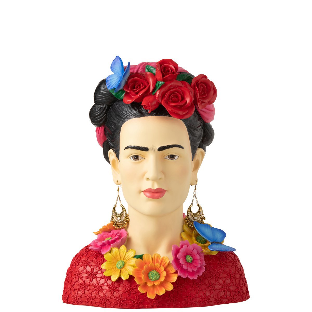 J-Line - Buste Frida Kahlo Polyresine Groot