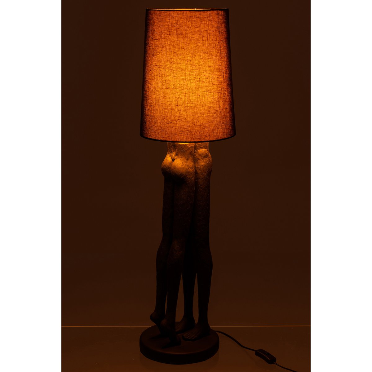 J-Line - Lamp Koppel - Polyresin - Zwart