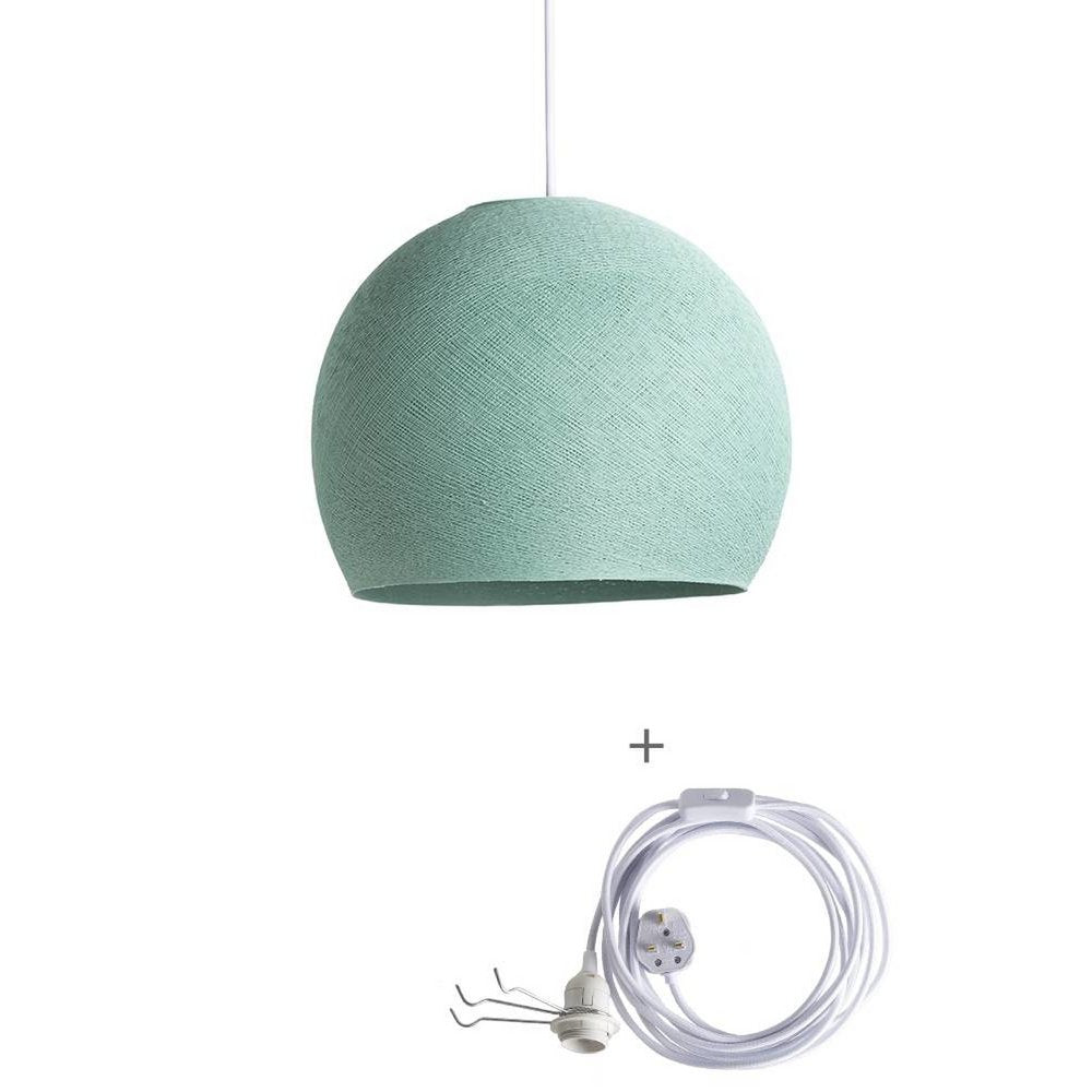 Cotton Ball Lights - Wandering Lamp Driekwart - Sea Green - 25 cm (S)