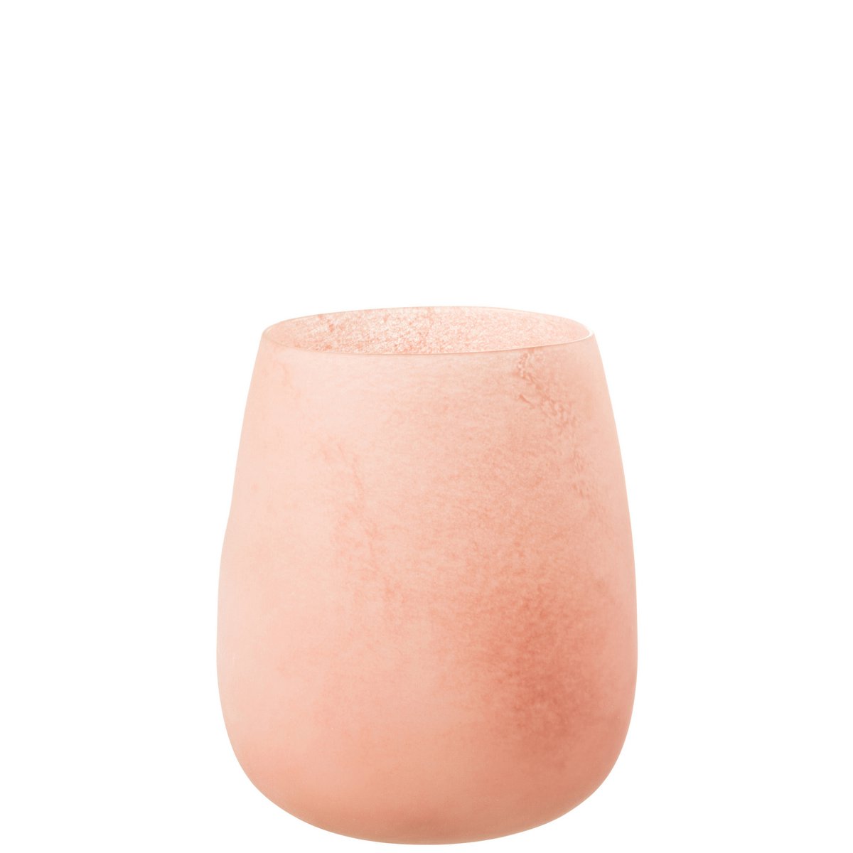 J-Line - Vaas Frosted - Glas - Roze - 27.00cm Hoog