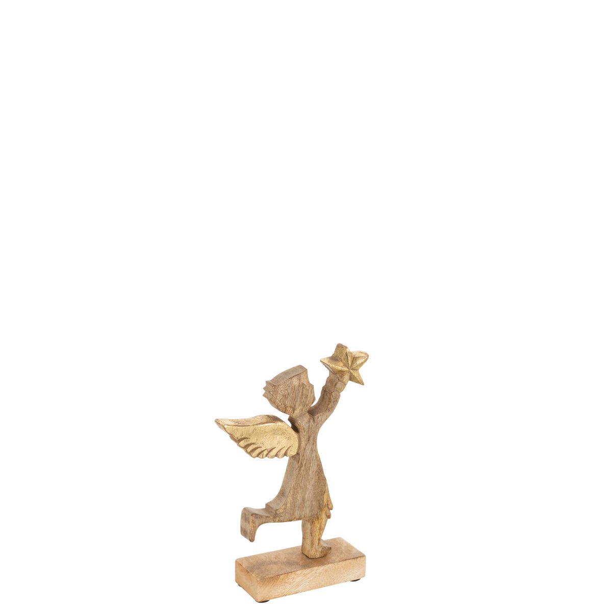 J-Line - Decoratief kerstfiguur 'Skarvik' (Maat S, Goud)