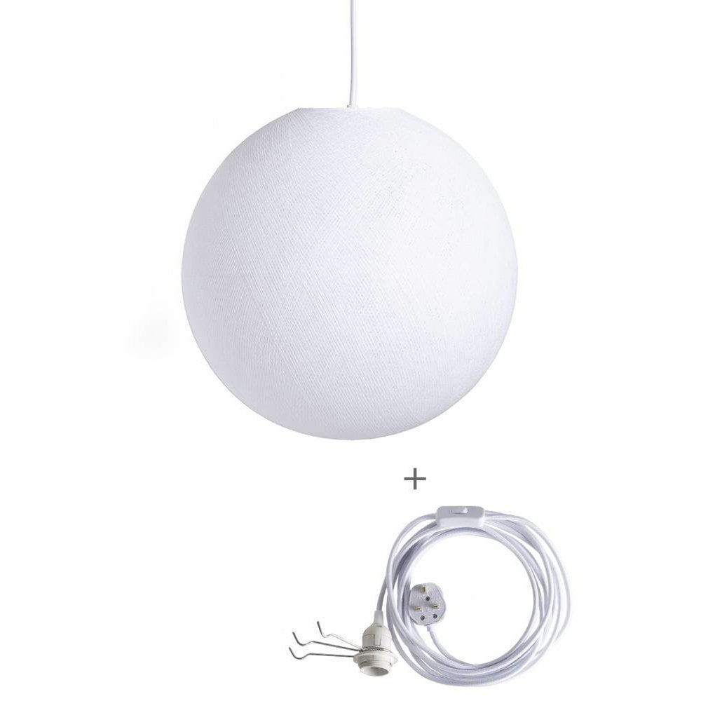 Cotton Ball Lights - Wandering Lamp - White - 36 cm (L)