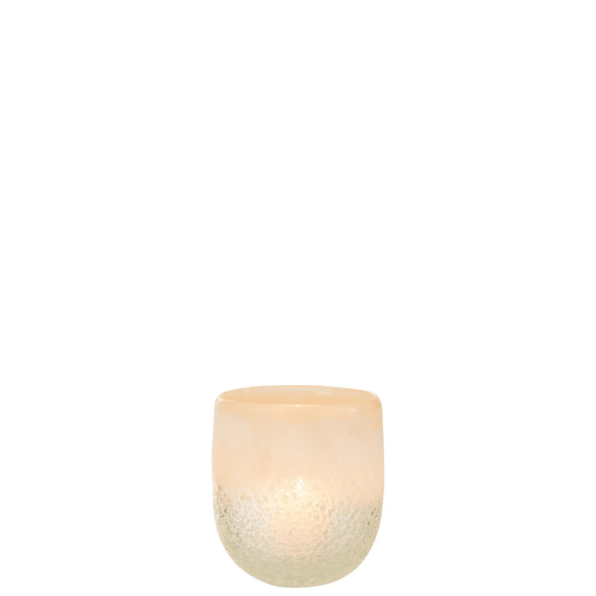 J-Line - Windlicht - Glas - Beige - Large