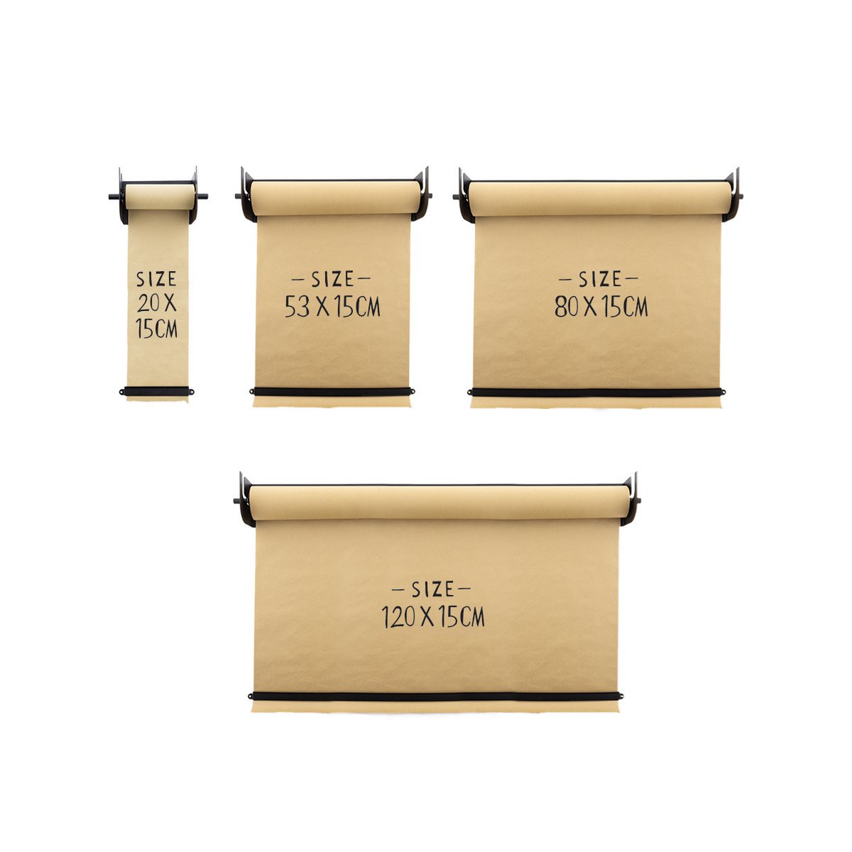 LEDR - Kraft Paper Roller - Zwart - L