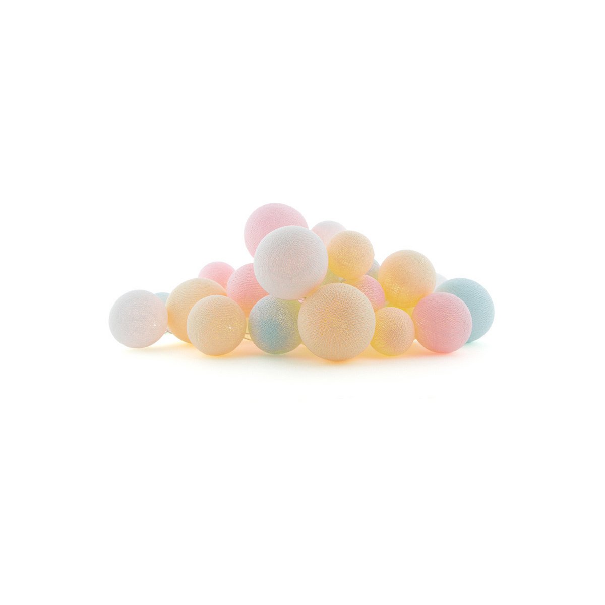 Cotton Ball Lights - Premium Lichtslinger - Lovely Sweets + Adapter - 35 lampjes