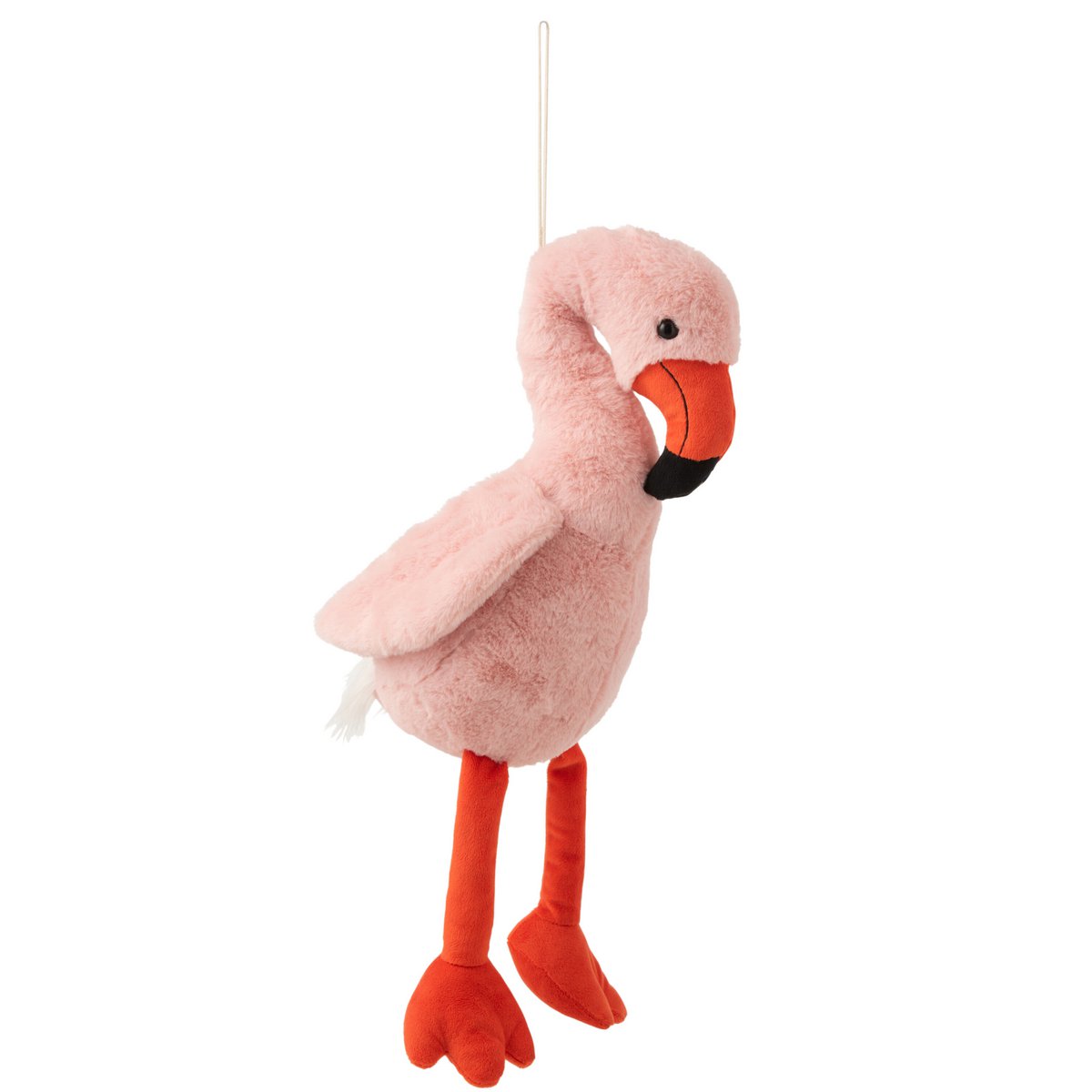 J-Line - Flamingo Pluche Roze/Oranje Large