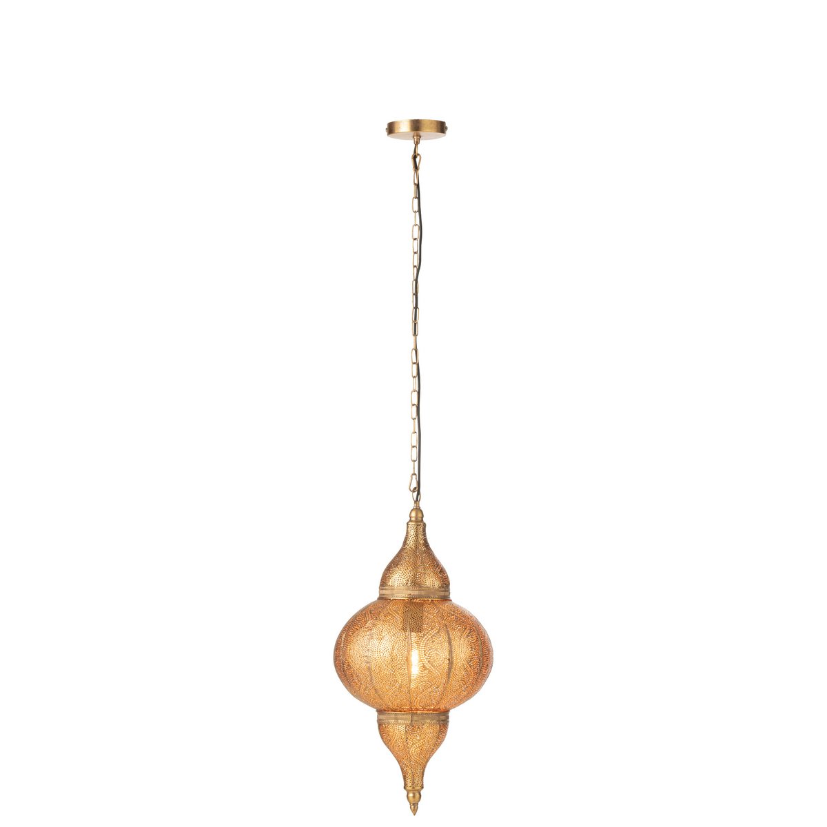 J-Line - Hanglamp 'Boor' (Maat S, Goud)