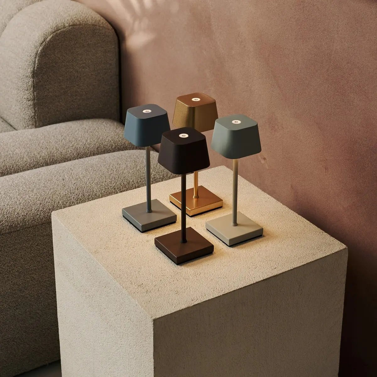 Tavellio-Amsterdam - Sarphati Mini Shadow Gray - Draadloze tafellamp