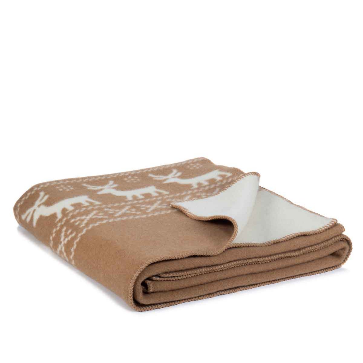 MoST Blankets - Wollen beddeken RENDEER - beige