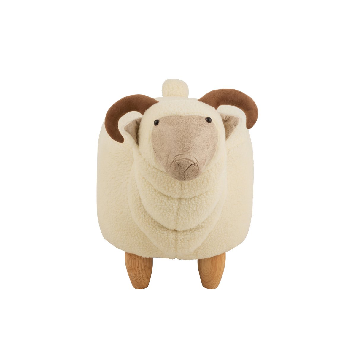 J-Line - Kinderstoel 'Ram' (Wit, Hout)