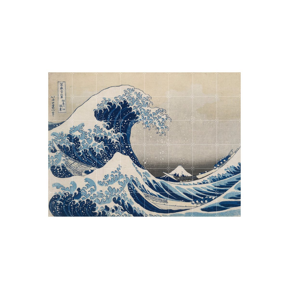 IXXI - The Great Wave Wall art - Poster - Wanddecoratie - S - blue