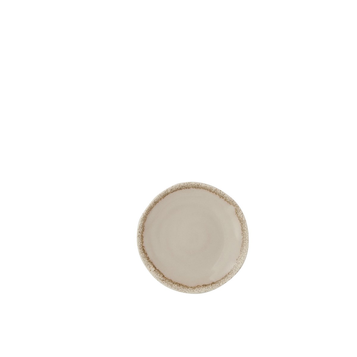 J-Line - Bord Ruw Beige S 14,5X14,5X2,2Cm