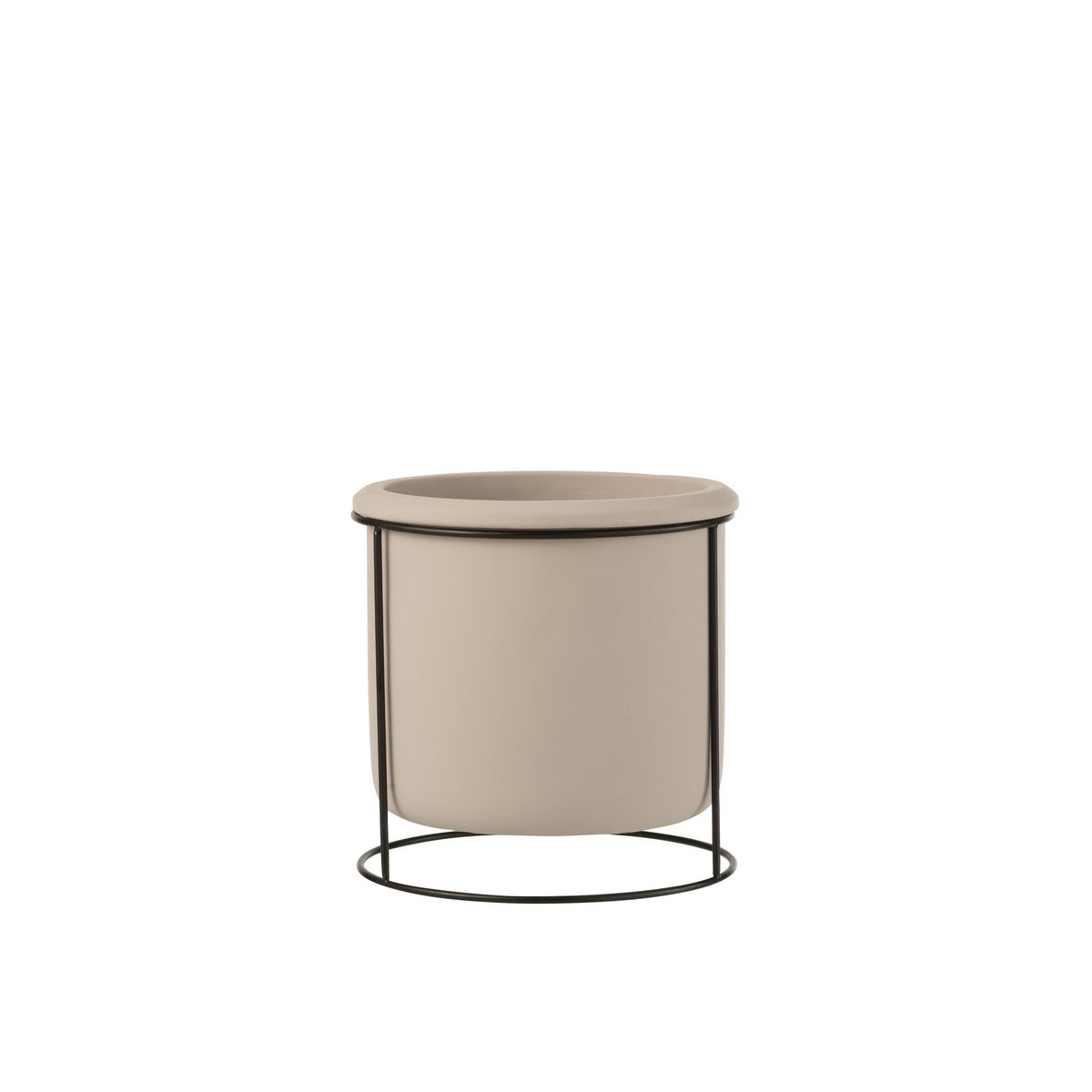 J-Line - Bloempot Hangend - Cement - Taupe - S - Ø16cm