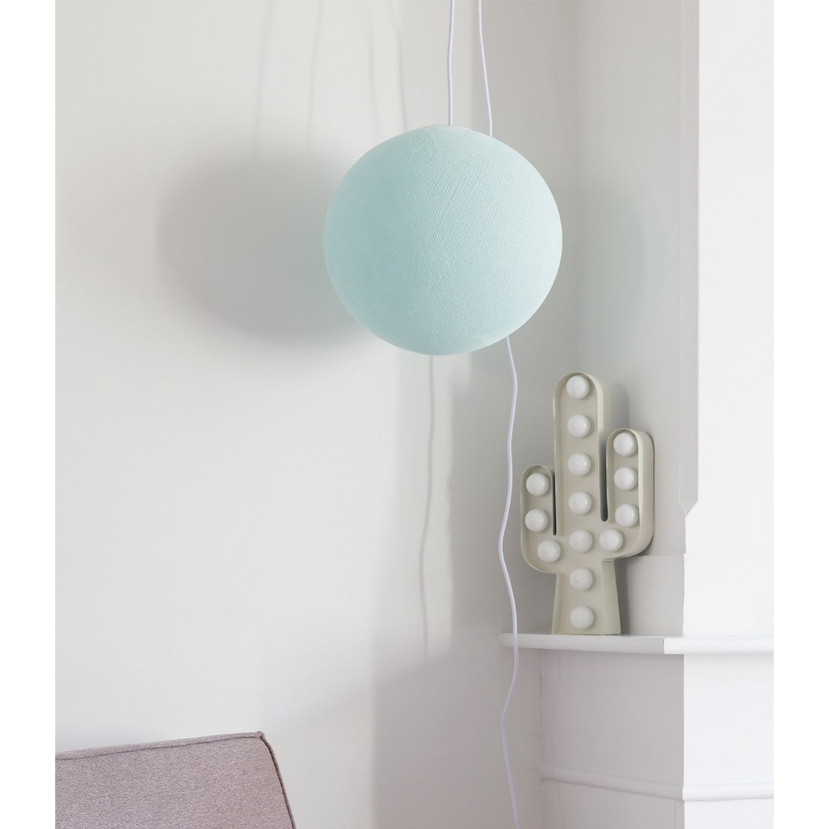 Cotton Ball Lights - Hanglamp - Light Aqua - L (36cm)