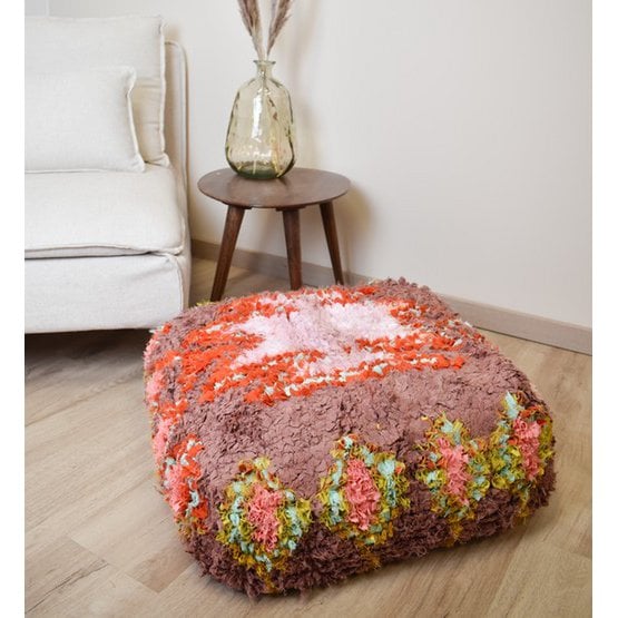 Poufs & Pillows - Marokkaans Boucharouite vloerkussen - K1472