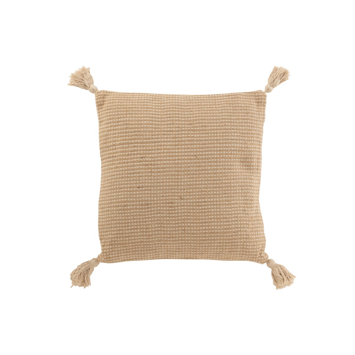 J-Line - Kussen Jute - Katoen/Jute - Beige/Bruin