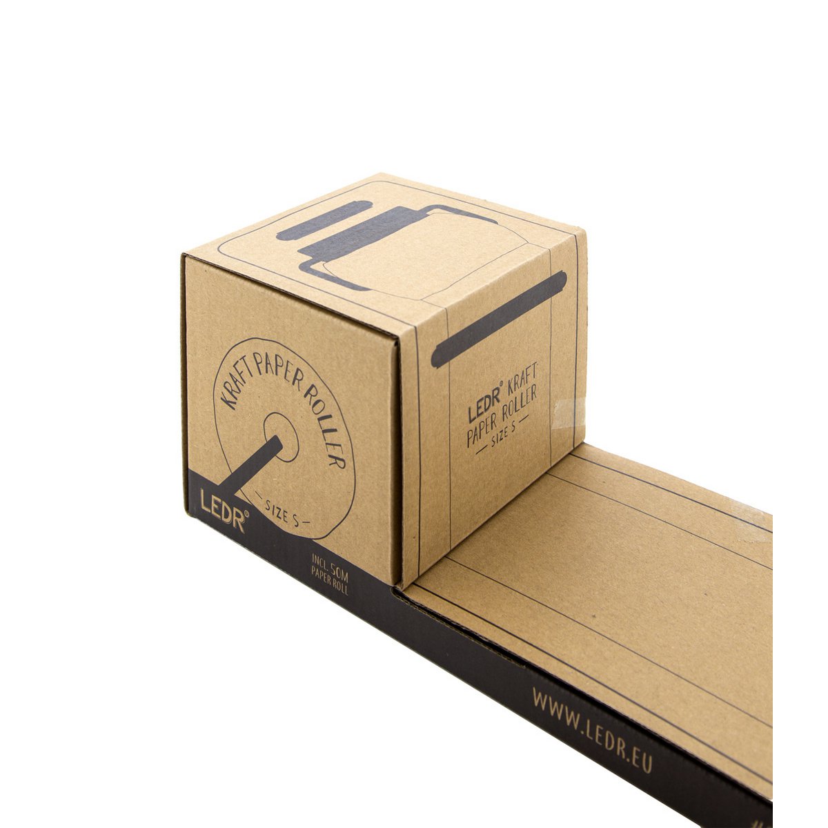 LEDR - Kraft Paper Roller S - Zwart