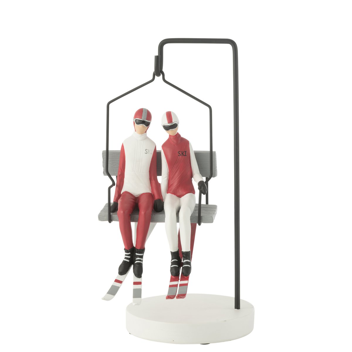 J-Line - Skilift Ski Couple Resine Rood/Wit