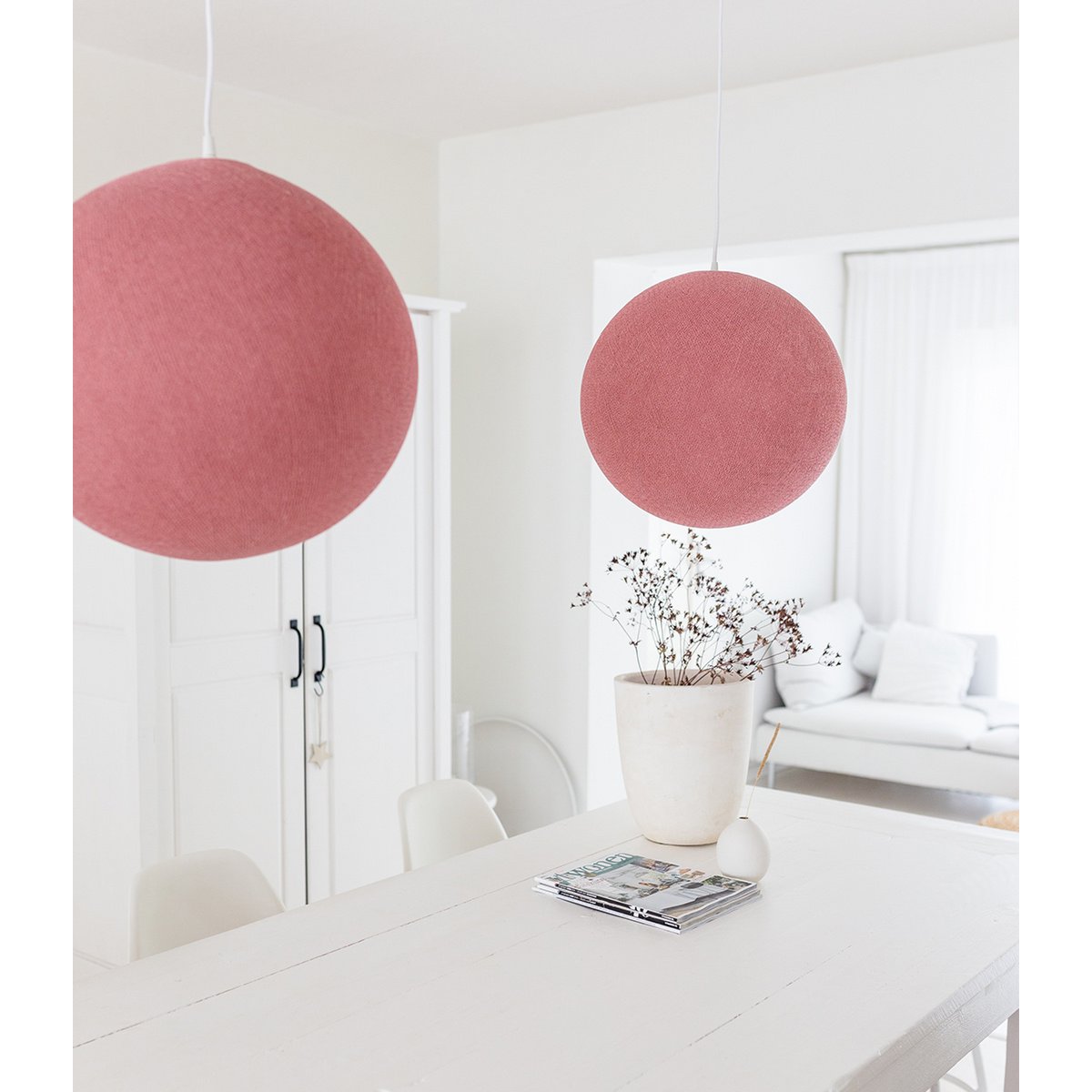 Cotton Ball Lights - Hanglamp - Dirty Rose - M (31cm)