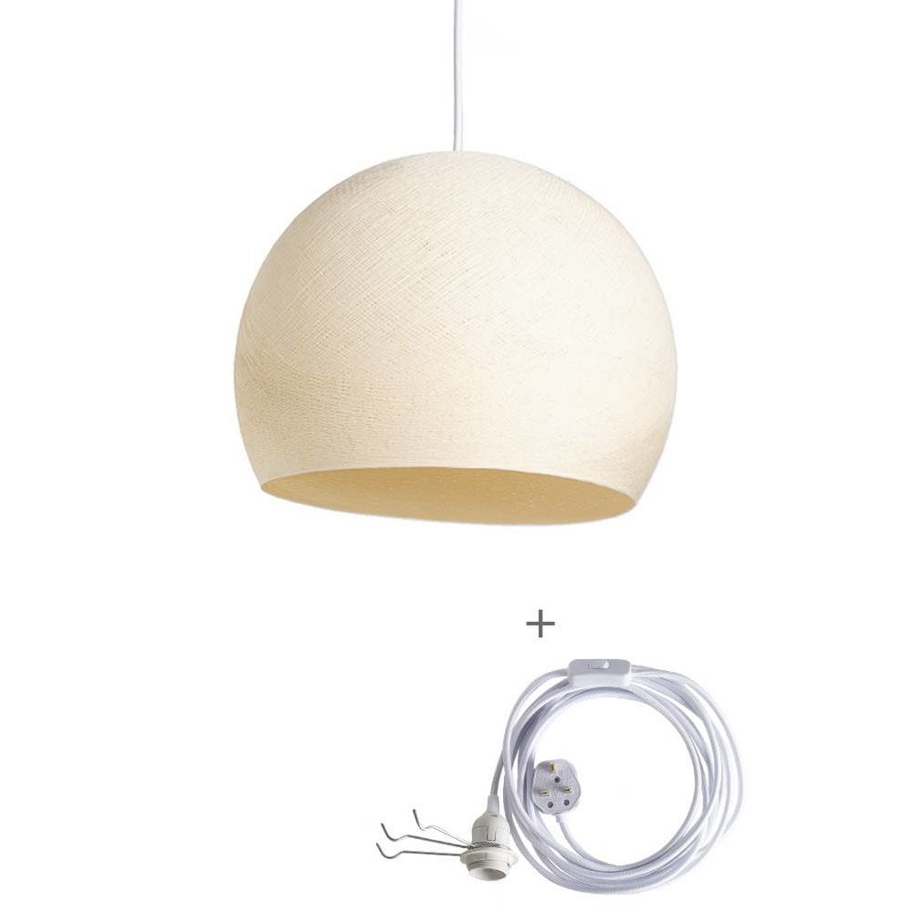 Cotton Ball Lights - Wandering Lamp Driekwart - Shell - 31 cm (M)