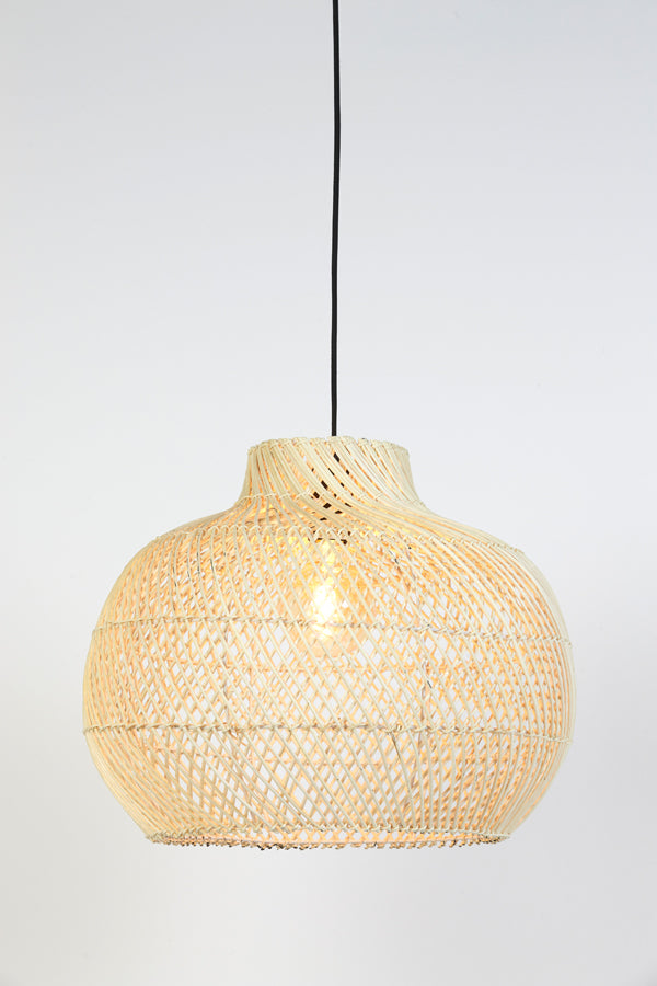 Light & Living - Hanglamp 'Charita' (Maat M, Rattan, Naturel)