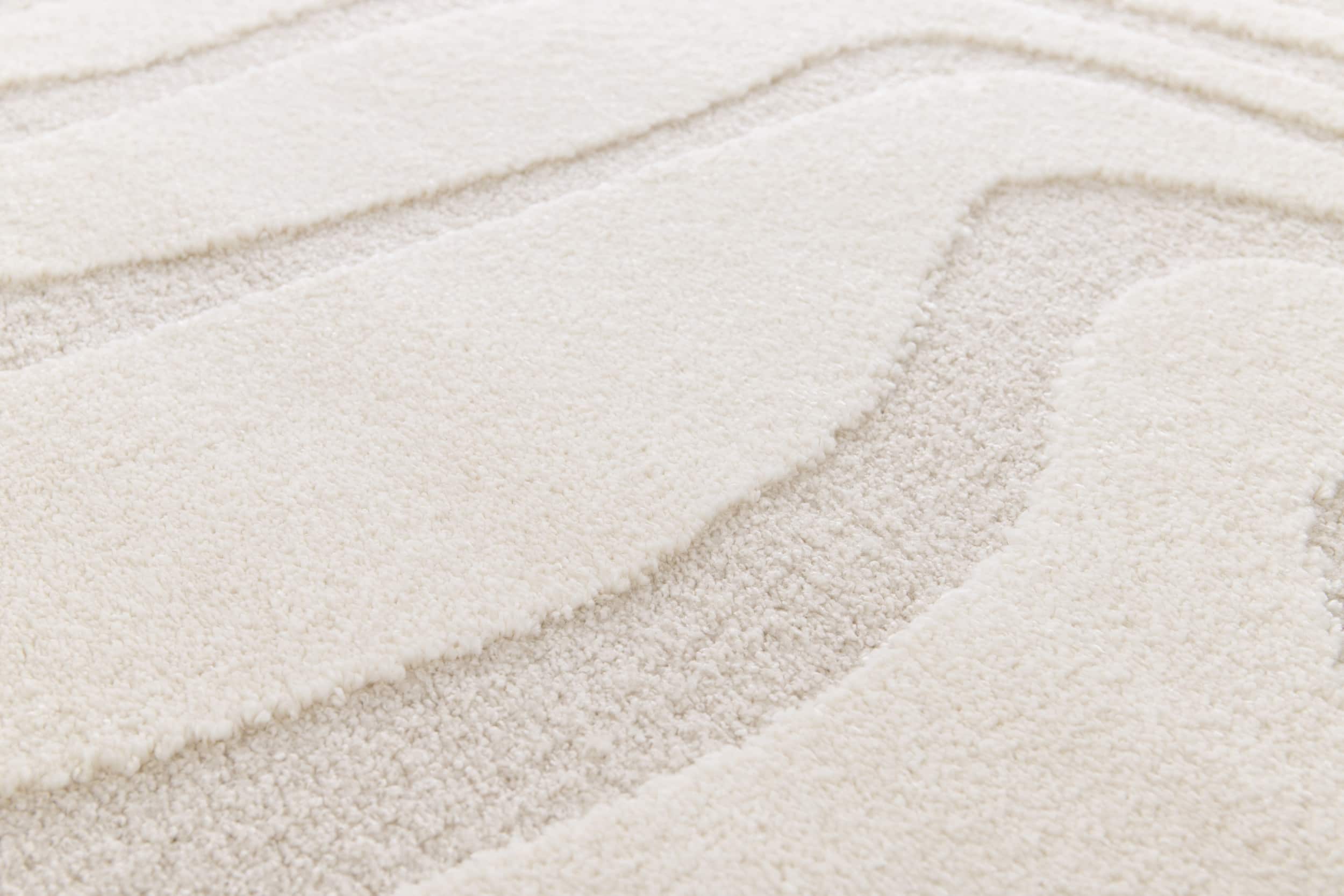 By Javy - Vloerkleed Coco Storm  - kleur creme-creme