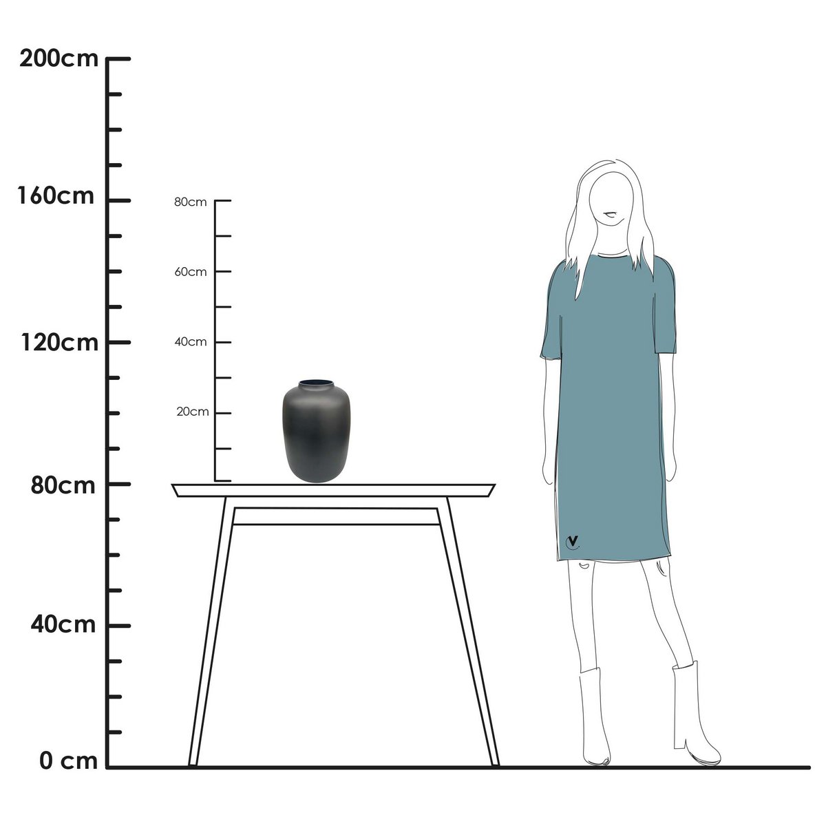 Vase the World - Vaas - Artic black