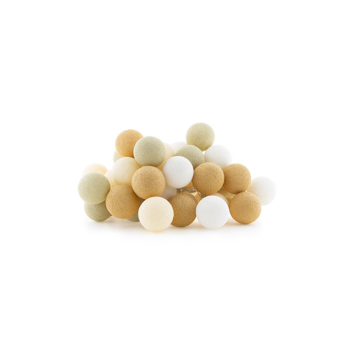 Cotton Ball Lights - Indoor regular Lichtslinger -  Creamy - 35 cotton balls