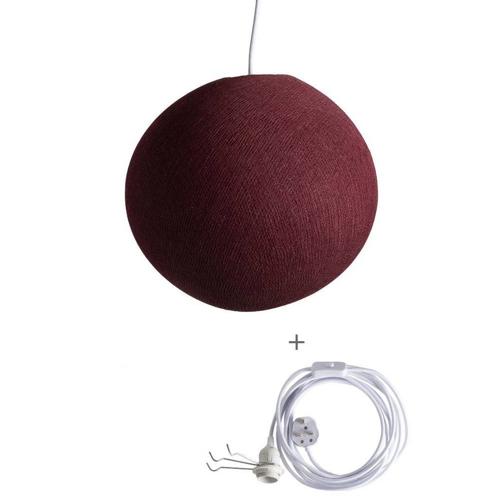 Cotton Ball Lights - Wandering Lamp - Dark Red - 31 cm (M)