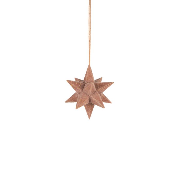 Mrs. Bloom - 3D Star S rosé/goud fluweel