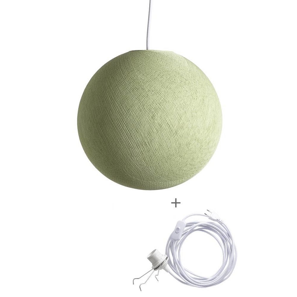 Cotton Ball Lights - Wandering Lamp - Powder Green - 36 cm (L)