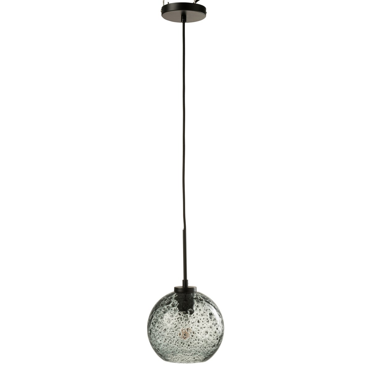 J-Line - Spikkel Bol Hanglamp - Glas - Grijs - S