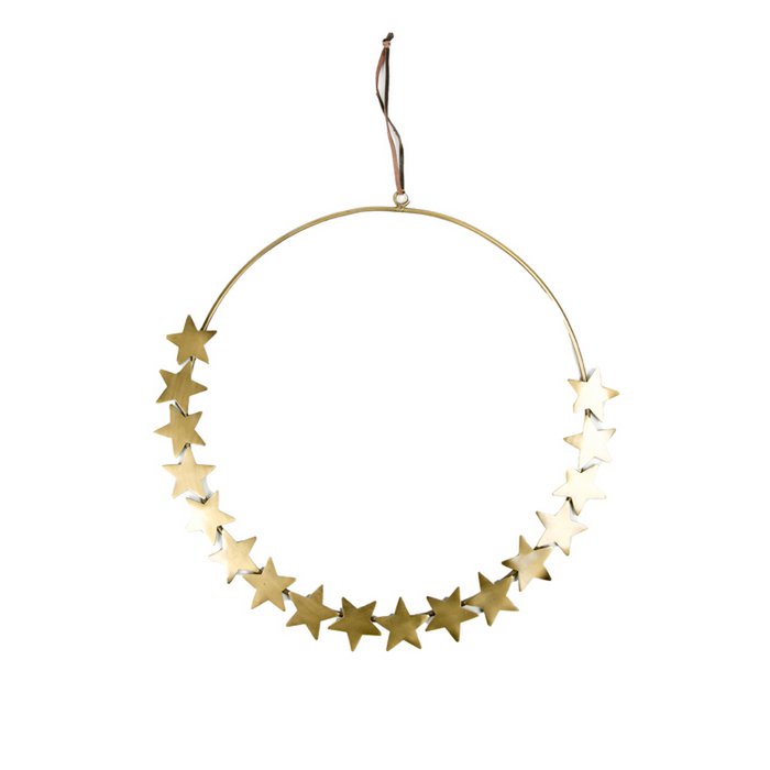 Mrs. Bloom - Decoratie Cirkel Sterren antiek goud L