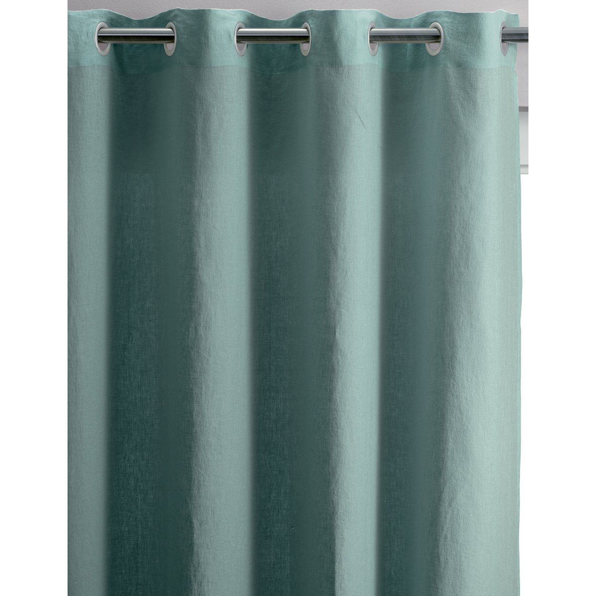 VIVARAISE - Stonewashed gordijn Zeff Verdigris 140 x 280