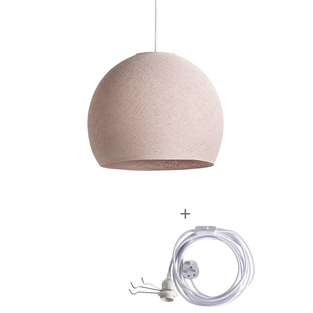 Cotton Ball Lights - Wandering Lamp Driekwart - Pale Pink - 41 cm (XL)