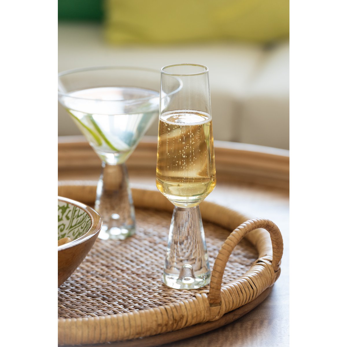 J-Line - Walker Champagneglas - Glas - Transparant