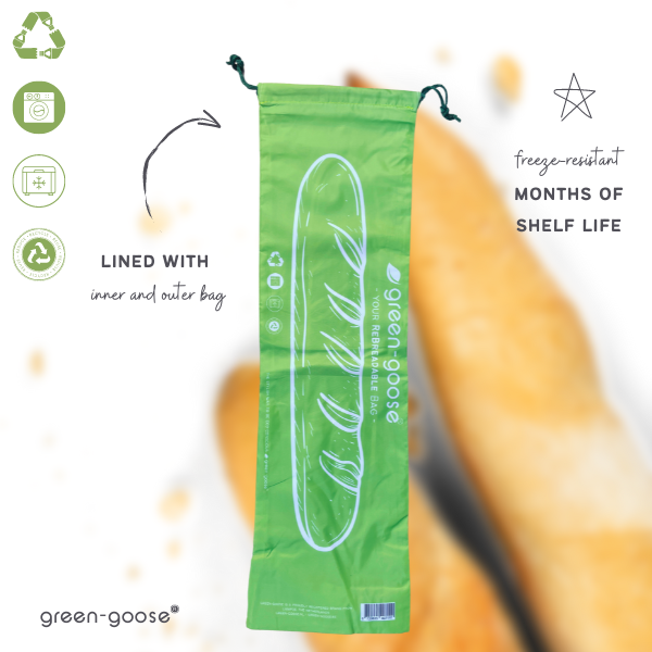 green-goose - Herbruikbare rPet Broodzakkenset