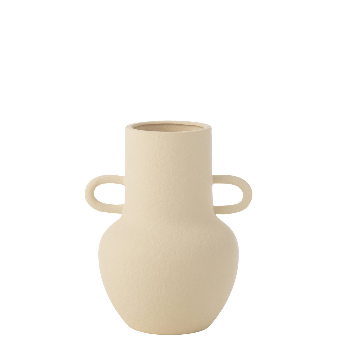 J-Line - Vaas Kruik 2 Handvat Aardewerk Beige Small