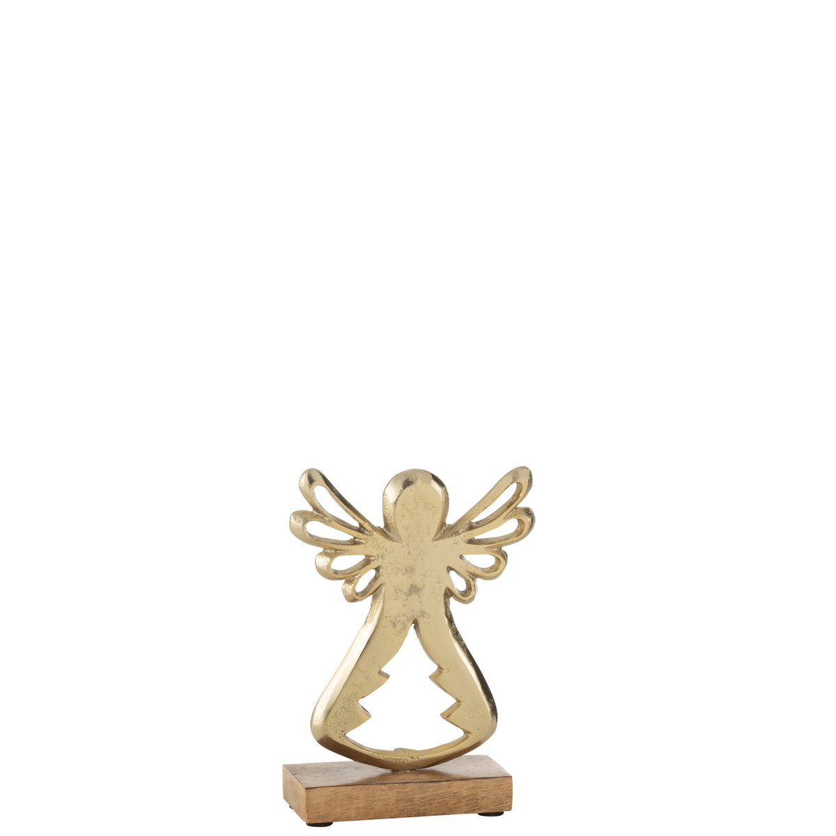 J-Line - Decoratief kerstfiguur 'Blomvik' (Maat S, Goud)