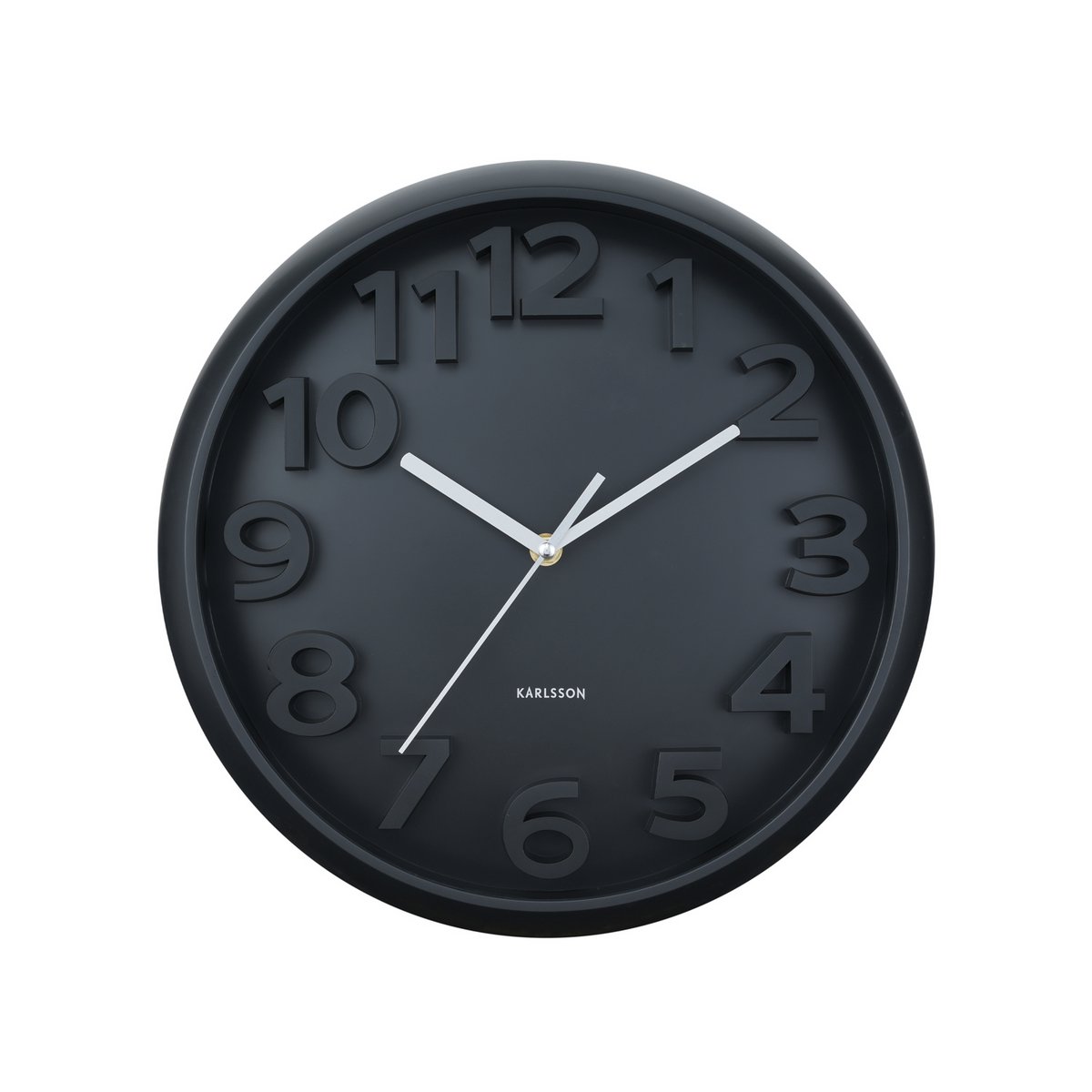 Karlsson - Wandklok verhoogde klassieke cijfers